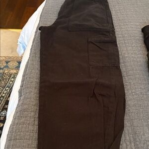 Banana Republic Women's Black Cargo style cinched bottoms